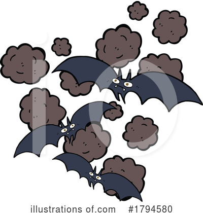 Flying Bat Clipart #1794580 by lineartestpilot