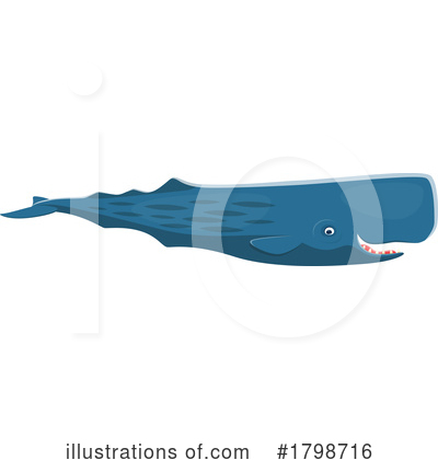 Sperm Whale Clipart #1798716 by Vector Tradition SM