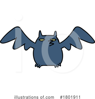 Flying Bat Clipart #1801911 by lineartestpilot