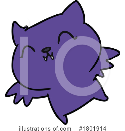 Flying Bat Clipart #1801914 by lineartestpilot