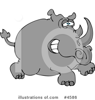 Rhino Clipart #4586 by djart