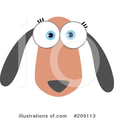 Royalty-Free (RF) Animal Face Clipart Illustration by Qiun - Stock Sample #209113