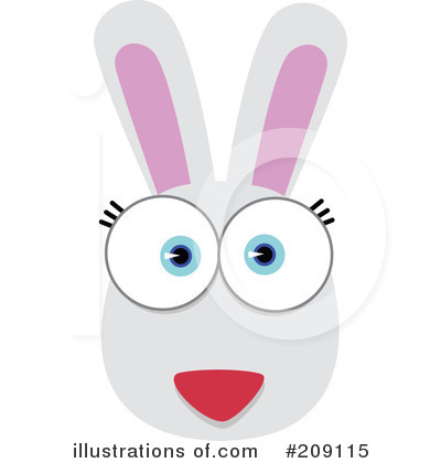 Royalty-Free (RF) Animal Face Clipart Illustration by Qiun - Stock Sample #209115