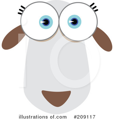Royalty-Free (RF) Animal Face Clipart Illustration by Qiun - Stock Sample #209117