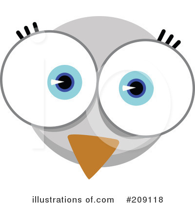 Royalty-Free (RF) Animal Face Clipart Illustration by Qiun - Stock Sample #209118