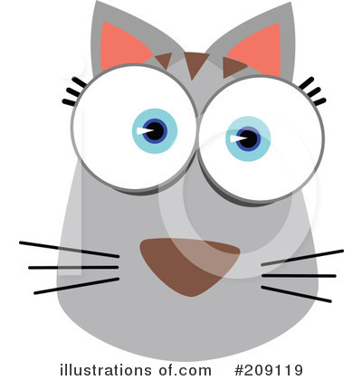 Royalty-Free (RF) Animal Face Clipart Illustration by Qiun - Stock Sample #209119