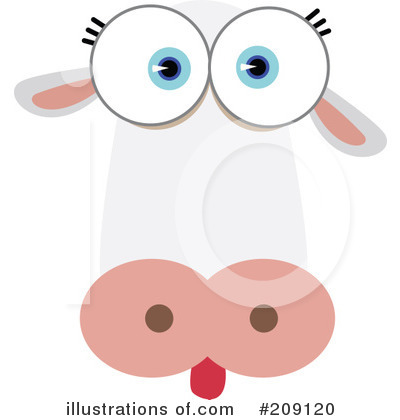 Royalty-Free (RF) Animal Face Clipart Illustration by Qiun - Stock Sample #209120