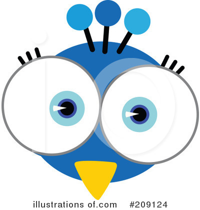 Royalty-Free (RF) Animal Face Clipart Illustration by Qiun - Stock Sample #209124