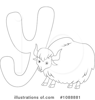 Royalty-Free (RF) Animal Letters Clipart Illustration by BNP Design Studio - Stock Sample #1088881