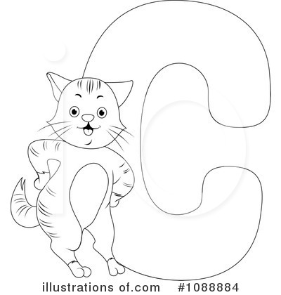 Royalty-Free (RF) Animal Letters Clipart Illustration by BNP Design Studio - Stock Sample #1088884