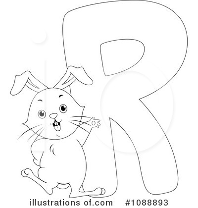 Royalty-Free (RF) Animal Letters Clipart Illustration by BNP Design Studio - Stock Sample #1088893