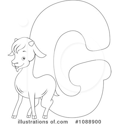 Royalty-Free (RF) Animal Letters Clipart Illustration by BNP Design Studio - Stock Sample #1088900