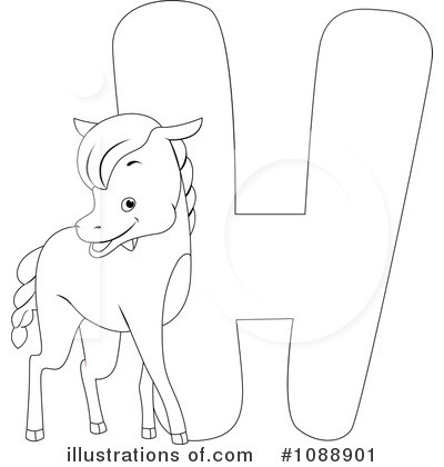 Royalty-Free (RF) Animal Letters Clipart Illustration by BNP Design Studio - Stock Sample #1088901