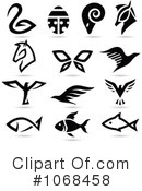 Animal Logos Clipart #1068458 by cidepix