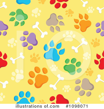 Paw Prints Clipart #1098071 by visekart