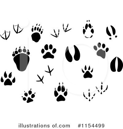 Royalty-Free (RF) Animal Tracks Clipart Illustration by Vector Tradition SM - Stock Sample #1154499