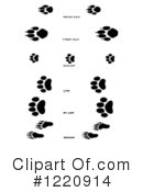 Animal Tracks Clipart #1220914 by Picsburg
