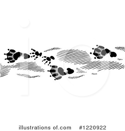 Animal Tracks Clipart #1220922 by Picsburg