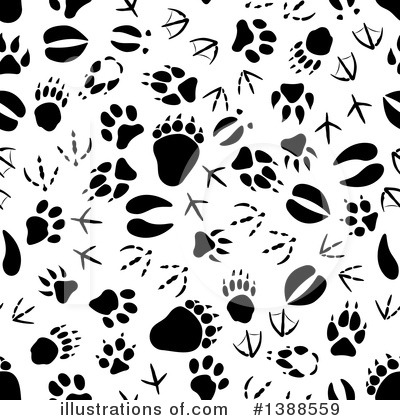 Royalty-Free (RF) Animal Tracks Clipart Illustration by Vector Tradition SM - Stock Sample #1388559