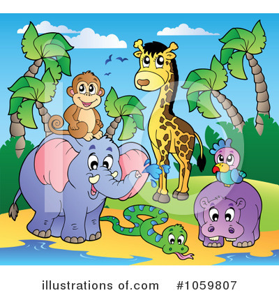 Royalty-Free (RF) Animals Clipart Illustration by visekart - Stock Sample #1059807
