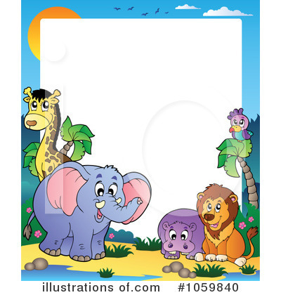 Royalty-Free (RF) Animals Clipart Illustration by visekart - Stock Sample #1059840