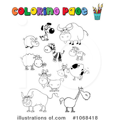 Royalty-Free (RF) Animals Clipart Illustration by Hit Toon - Stock Sample #1068418
