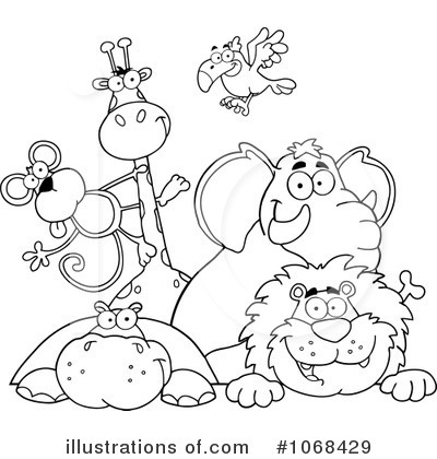 Royalty-Free (RF) Animals Clipart Illustration by Hit Toon - Stock Sample #1068429