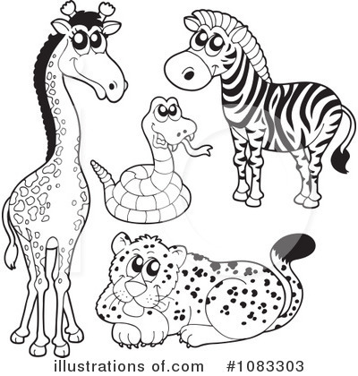 Royalty-Free (RF) Animals Clipart Illustration by visekart - Stock Sample #1083303