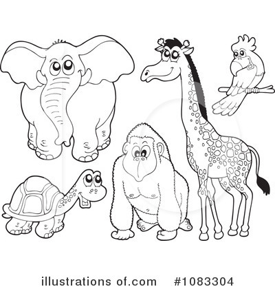 Royalty-Free (RF) Animals Clipart Illustration by visekart - Stock Sample #1083304