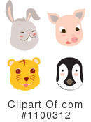 Animals Clipart #1100312 by Cherie Reve