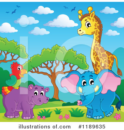 Royalty-Free (RF) Animals Clipart Illustration by visekart - Stock Sample #1189635