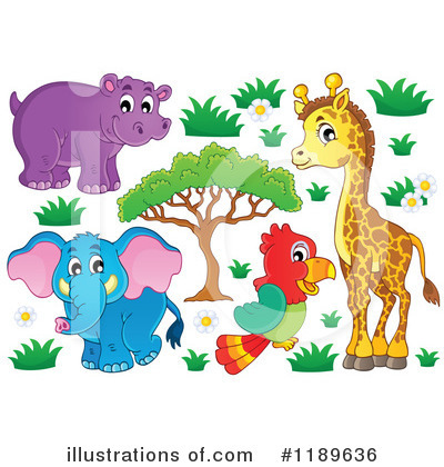 Royalty-Free (RF) Animals Clipart Illustration by visekart - Stock Sample #1189636