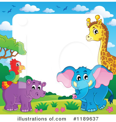 Royalty-Free (RF) Animals Clipart Illustration by visekart - Stock Sample #1189637