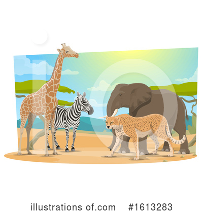 Zebra Clipart #1613283 by Vector Tradition SM