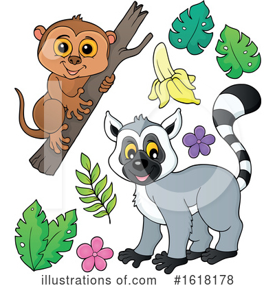 Royalty-Free (RF) Animals Clipart Illustration by visekart - Stock Sample #1618178