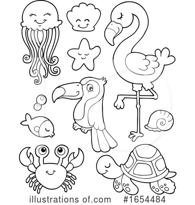 Royalty-Free (RF) Animals Clipart Illustration by visekart - Stock Sample #1654484