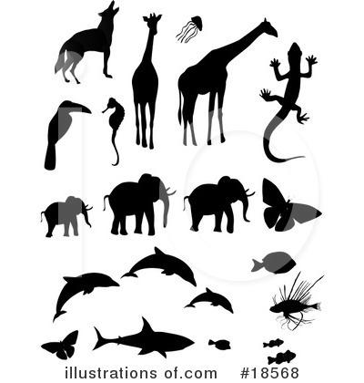 Animal Silhouette Clipart #18568 by Rasmussen Images