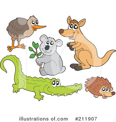 Royalty-Free (RF) Animals Clipart Illustration by visekart - Stock Sample #211907