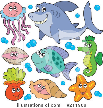 Royalty-Free (RF) Animals Clipart Illustration by visekart - Stock Sample #211908