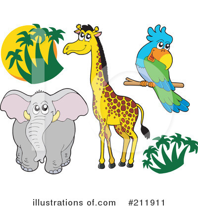 Royalty-Free (RF) Animals Clipart Illustration by visekart - Stock Sample #211911