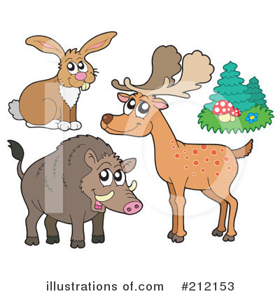 Royalty-Free (RF) Animals Clipart Illustration by visekart - Stock Sample #212153
