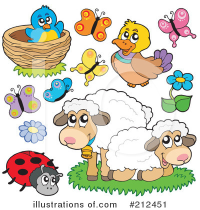Royalty-Free (RF) Animals Clipart Illustration by visekart - Stock Sample #212451