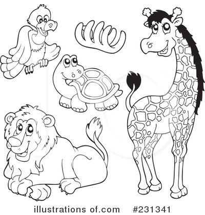 Royalty-Free (RF) Animals Clipart Illustration by visekart - Stock Sample #231341