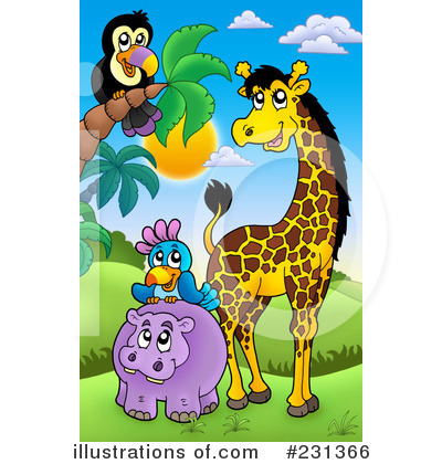 Royalty-Free (RF) Animals Clipart Illustration by visekart - Stock Sample #231366