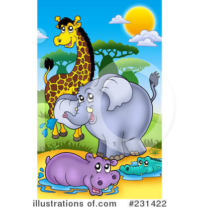 Royalty-Free (RF) Animals Clipart Illustration by visekart - Stock Sample #231422