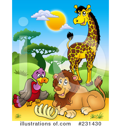 Royalty-Free (RF) Animals Clipart Illustration by visekart - Stock Sample #231430