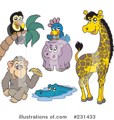Royalty-Free (RF) Animals Clipart Illustration by visekart - Stock Sample #231433