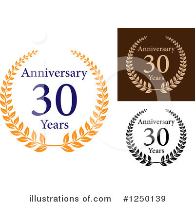 Royalty-Free (RF) Anniversary Clipart Illustration by Vector Tradition SM - Stock Sample #1250139