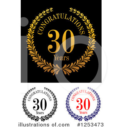 Royalty-Free (RF) Anniversary Clipart Illustration by Vector Tradition SM - Stock Sample #1253473