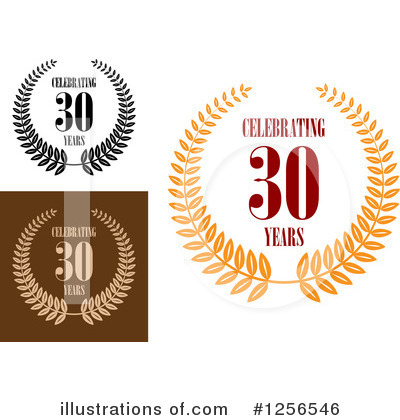 Royalty-Free (RF) Anniversary Clipart Illustration by Vector Tradition SM - Stock Sample #1256546